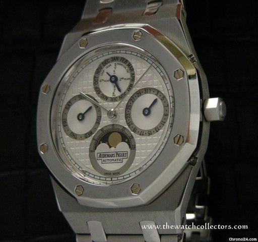 Audemars Piguet Royal Oak Perpetual Calendar Steel / Platina "Ref.25820SP.00.0944SP.03  Full Set 2006 , serviced 2010