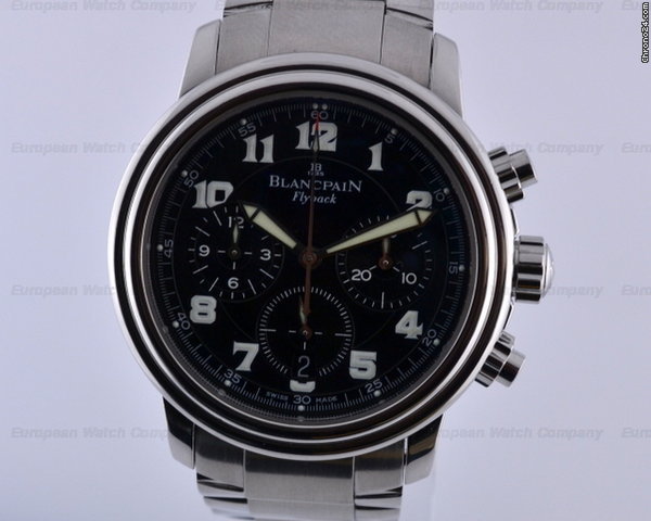 Blancpain Flyback Chronograph Black Dial SS/SS 38MM