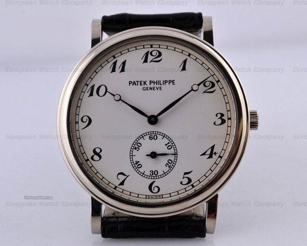 Patek Philippe Calatrava 18K White Gold Arabic Numerals 33MM