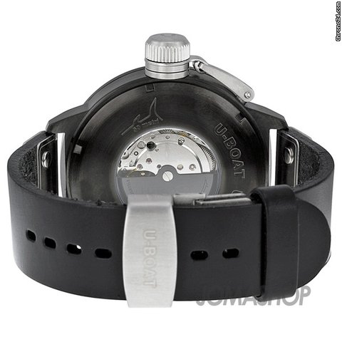replica U-Boat Automatic Beige Dial Black Leather Strap Mens Watch 339 WATCHES 1 