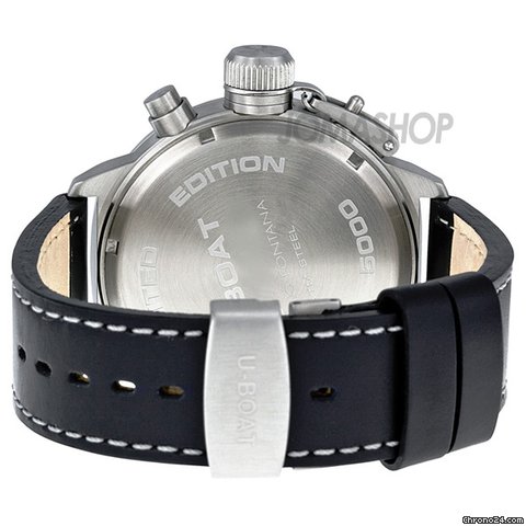 replica U-Boat Nero Black Dial Leather Strap Mens Watch 960 WATCHES 1 