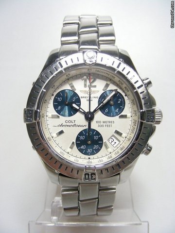 Breitling Colt chronoOcean full steel/complet acier cadran silver dial