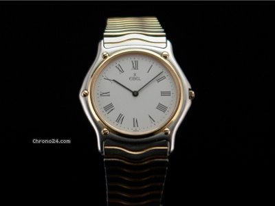 Ebel "Classic Wave" Herren 35mm Stahl/Gold