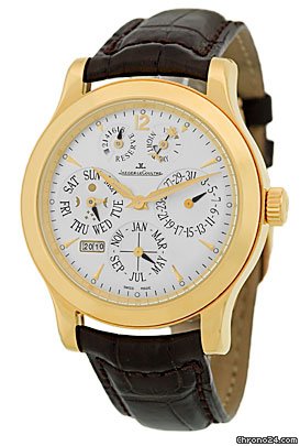 Jaeger-LeCoultre Gent's 18K Rose Gold  Master Eight Days Perpetual Strapwatch