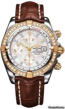 Breitling Chronomat Steel and Rose Gold Diamonds