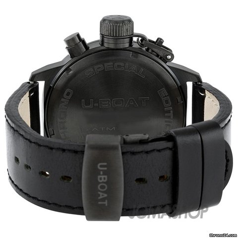 replica U-Boat Black Dial Leather Mens Watch 362 WATCHES 1 