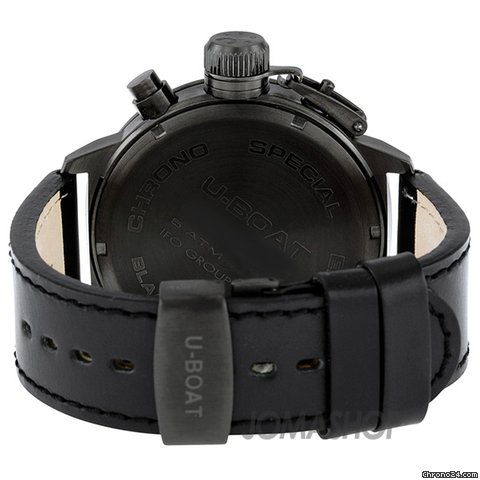 replica U-Boat Black Dial Leather Mens Watch 363 WATCHES 1 
