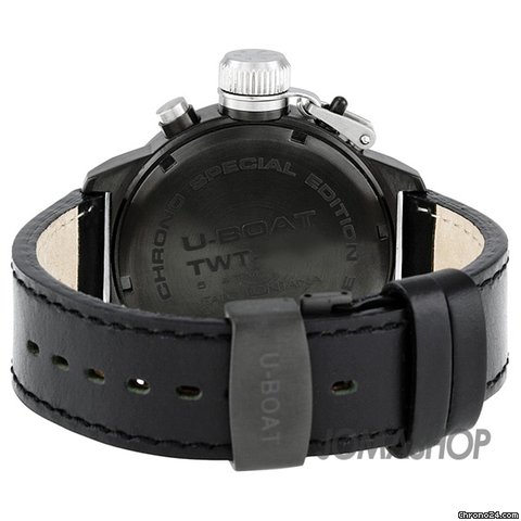 replica U-Boat Black Green Dial Leather Strap Mens Watch 293 WATCHES 1 