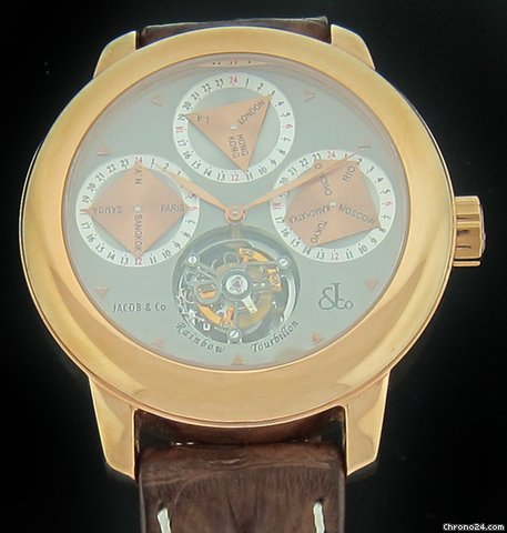 Jacob & Co. Rose Gold Rainbow 12 Timezone Tourbillon R5RG