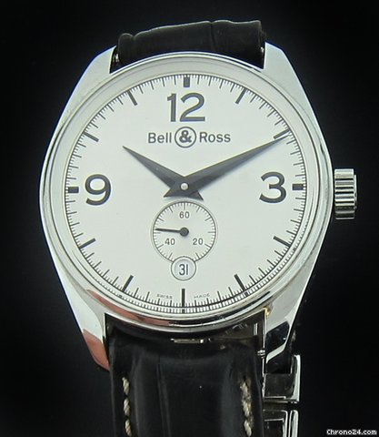 Bell & Ross Steel Vintage Automatic Strap Watch