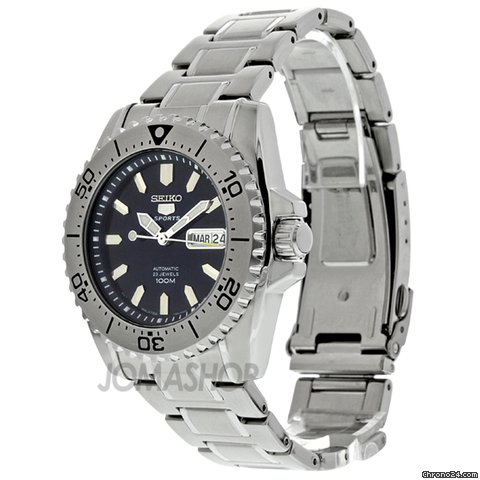 replica Seiko 5 Dark Blue Automatic Stainless Steel Mens Watch SNZG37 WATCHES 1 