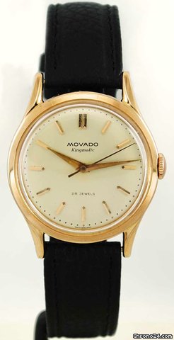 Movado 18K pink  gold  kingmatic watch