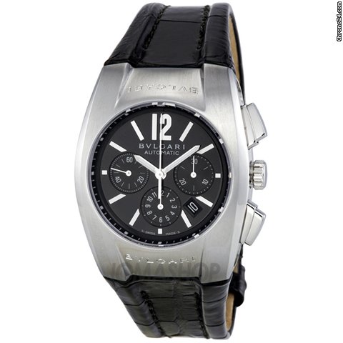 Bulgari Ergon Black dial Chronograph Stainless Steel Mens Watch EG35BSLDCH