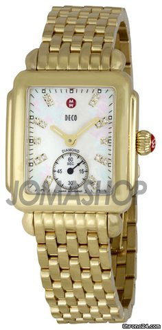 Michele Deco 16 Ladies Mother of Pearl Dial with Diamond Watch MWW06V000004