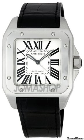 Cartier Santos 100 Steel Automatic XL Mens Watch W20073X8