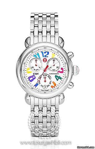 Michele CSX Day Carousel Stainless Steel Ladies Watch MWW03M000054