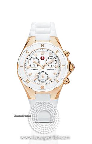 Michele Tahitian Large Jelly Bean Rose Gold Plated Ladies Watch MWW12F000008