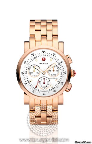Michele Sport Sail Rose Gold-plated Stainless Steel Ladies Watch MWW01C000064