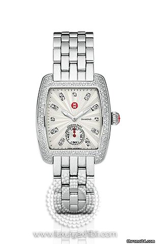 Michele Urban Mini Diamond Stainless Steel Ladies Watch MWW02A000508