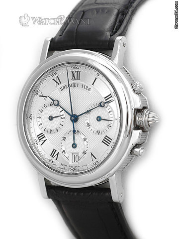 replica Breguet Marine Chronograph Automatic - 36mm Platinum - Ref 3460pt/12/996 WATCHES 1 