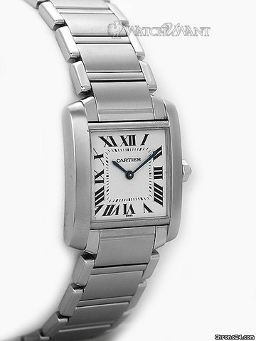 replica Cartier Ladies Tank Francaise Midsize - Stainless Steel - Ref W51011Q3 WATCHES 1 