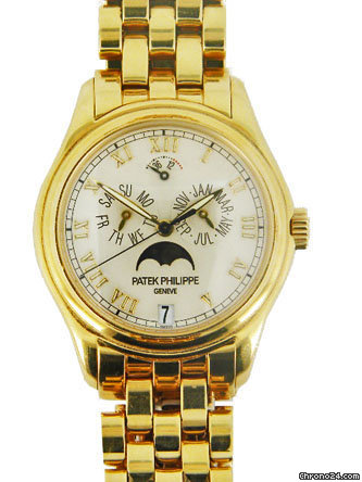 Patek Philippe 18k yellow gold Annual Calendar Moon