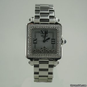 Chopard HAPPY SPORT STEEL SQUARE  DiAMOND BEZEL