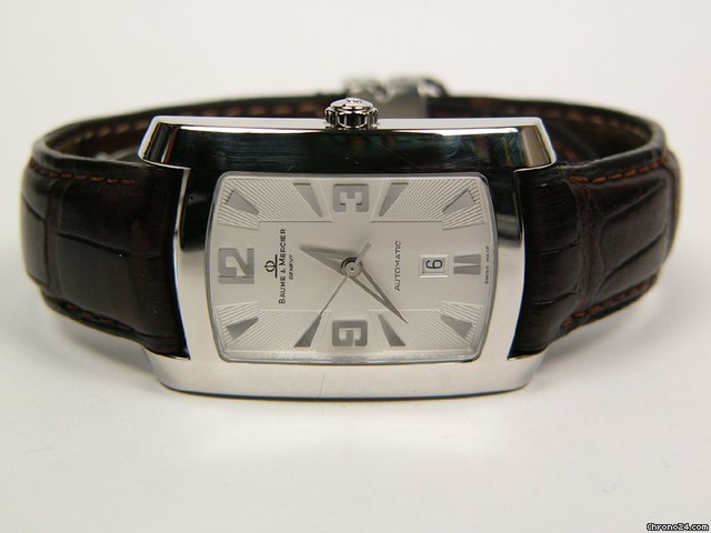 Baume & Mercier &  automatic steel and leather Ref. 65308