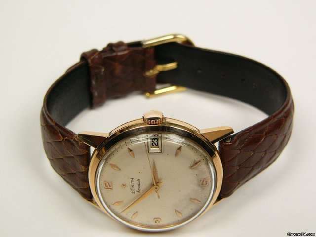 replica Zenith Horodate yellow gold and leather. WATCHES 1 