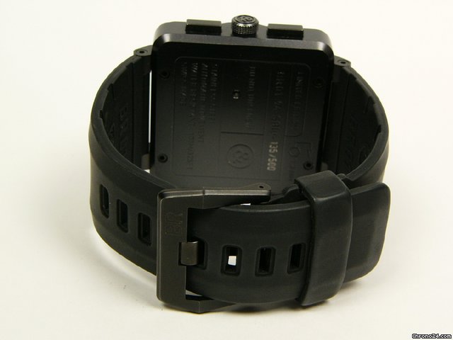 replica Bell & Ross black steel and rubber Mod. BR01-94S WATCHES 1 