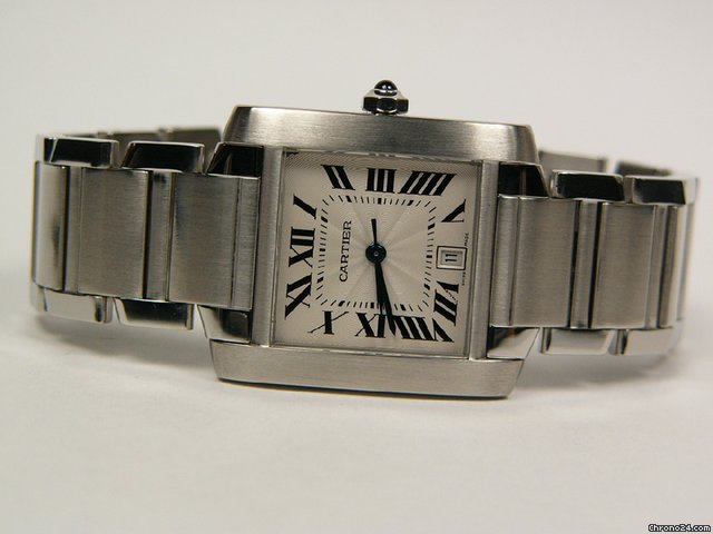 Cartier Tank Francaise stainless steel Mod. 2302