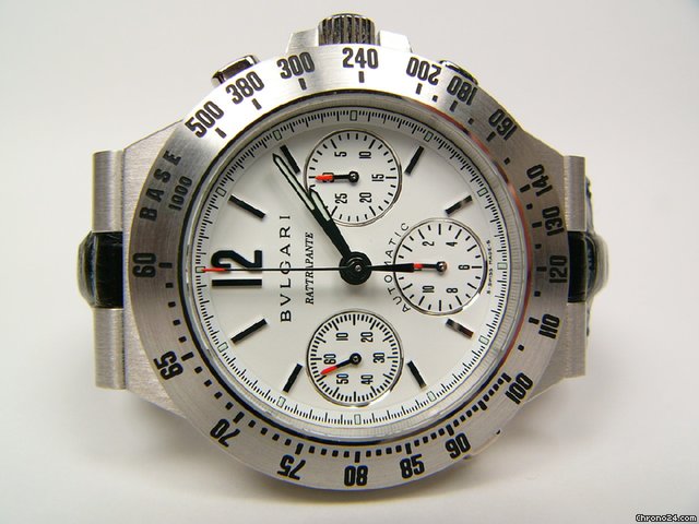 Bulgari Diagono Rattrapante white gold Mod. CHW40GTARA