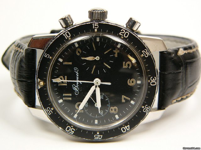 Breguet Aeromarine vintage steel and leather