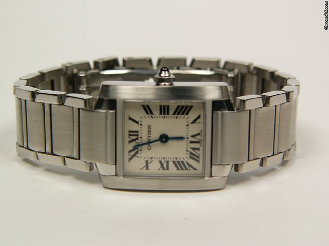 Cartier Tank Francaise stainless steel Mod. 2384