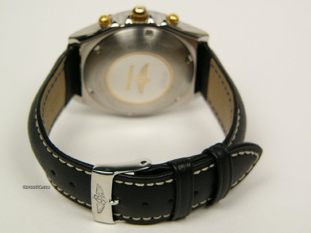 replica Breitling Colt 1884 stainless steel and gold with leather strap Mod. 81950 WATCHES 1 