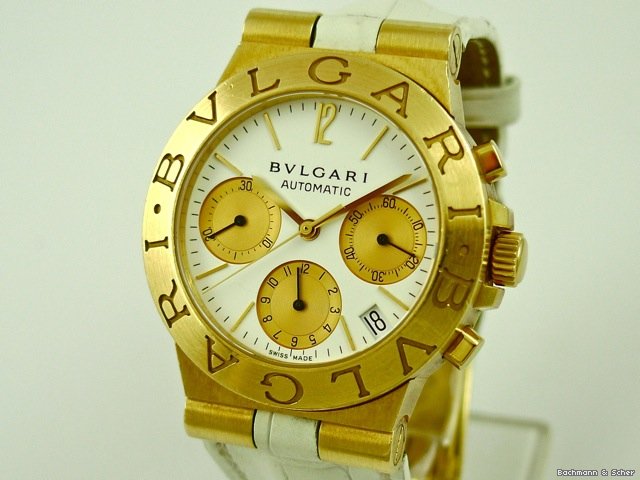 Bulgari Chronograph Automatic, 18k Yellow Gold