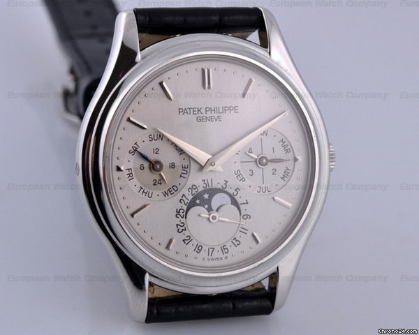 replica Patek Philippe Perpetual Calendar PLATINUM Silver Dial 36MM WATCHES 1 