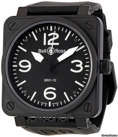 Bell & Ross Carbon Automatic Mens Watch BR0192-BL-CB