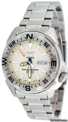 Seiko 5 White Dial Automatic Mens Watch SNZE85