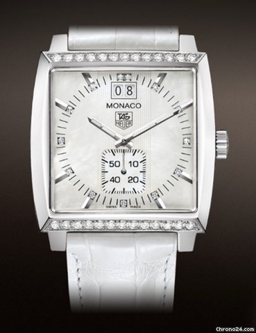 TAG Heuer Monaco Ladies Grande Date Nacre Blanc