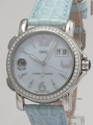 Ulysse Nardin GMT    Big Date Laies Diamonds 223-22