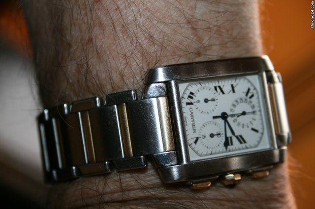 Cartier Tank Francaise Chronograph Stahl-Gold