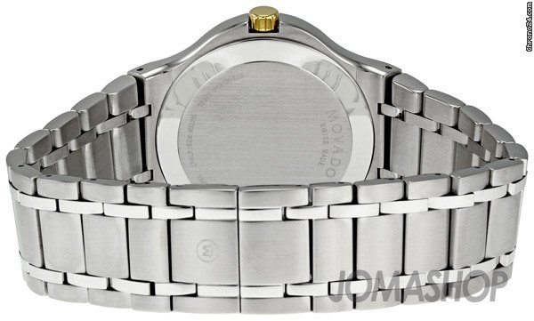 replica Movado Black Dial Stainless Steel Mens Watch 0606465 WATCHES 1 