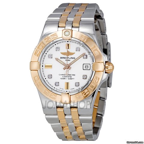 Breitling Galactic 30 Diamond White Dial Ladies Watch C71340L2-A715TT
