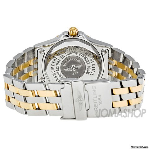 replica Breitling Galactic 30 Blue Steel Yellow Gold Ladies Watch B71340L2-C779TT WATCHES 1 