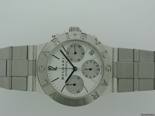 Bulgari Chronograph auto white gold