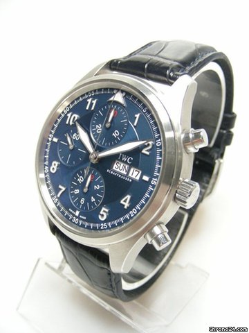 replica IWC Fliegeruhr Pilot chronographe steel/acier limited edition "LaureusSport For Good Foundation" 2500 pieces WATCHES 1 