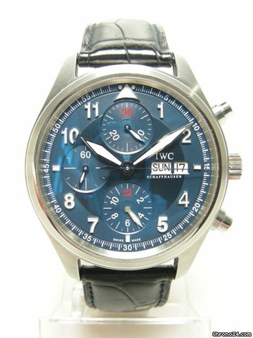IWC Fliegeruhr Pilot chronographe steel/acier limited edition "LaureusSport For Good Foundation" 2500 pieces