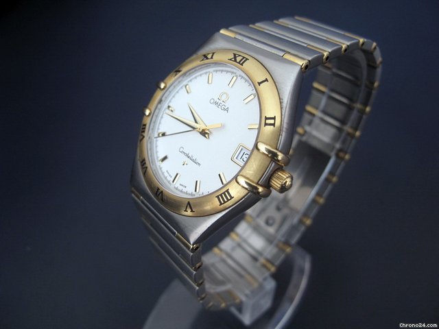 replica Omega Constellation Herrenuhr Stahl/Gold 18 Karat WATCHES 1 