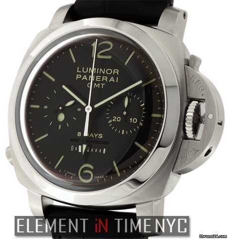 Panerai Luminor 1950 8 Days GMT Chronograph Monopulsante PAM 275 B+P